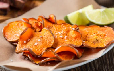 Dehydrated Sweet Potato Chips with Cinnamon