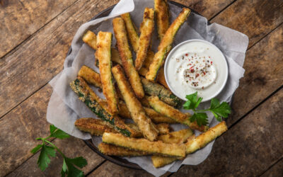 Baked Zucchini Fries with Tzatziki