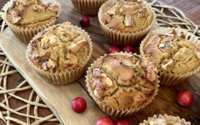 Orange, Cranberry, Cinnamon Muffins