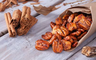 Maple Cinnamon Candied Pecans